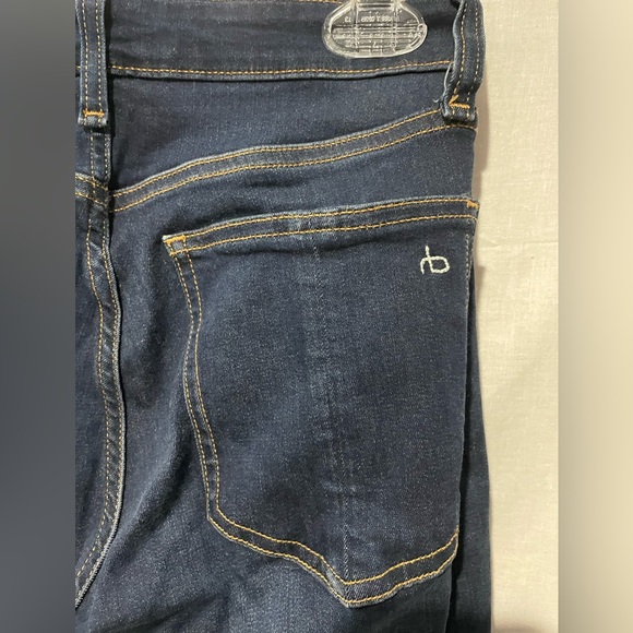 Womens Rag & Bone blue jeans size 25. High rise ankle skinny - Picture 3 of 9